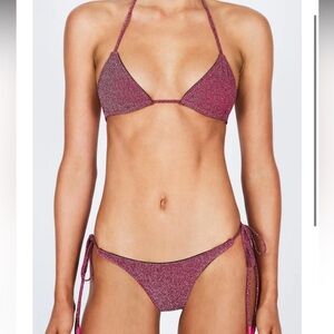 sparkle grape triangl bikini set